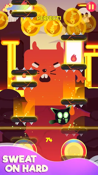 Cringe the Cat - Music Game — взломанная версия, Безлимитные ноты и все уровни — скриншот 4 Cringe the Cat - Music Game — взломанная версия, Безлимитные ноты и все уровни — скриншот 4