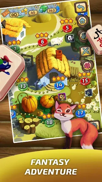 Mahjong Village взломанный APK — Безлимитные монеты и подсказки — скриншот 2 Mahjong Village взломанный APK — Безлимитные монеты и подсказки — скриншот 2