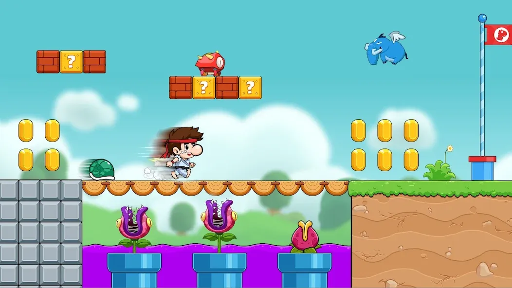 Скачать Bean's World Super: Run Games мод — Без рекламы и все уровни — скриншот 4