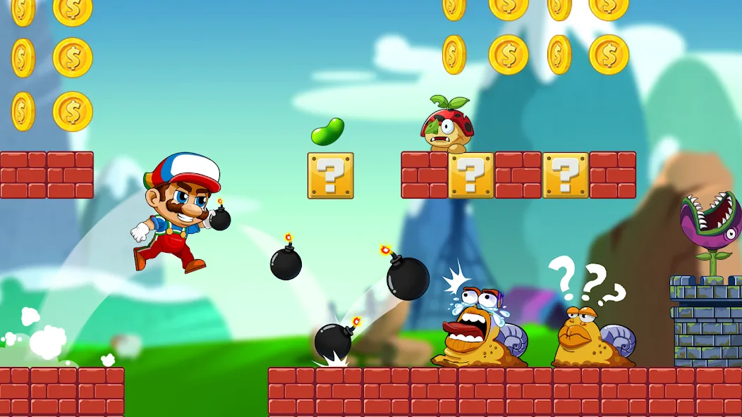 Скачать Super Bean Bros: Running Games мод — Безлимитные монеты и все уровни — скриншот 1 Скачать Super Bean Bros: Running Games мод — Безлимитные монеты и все уровни — скриншот 1