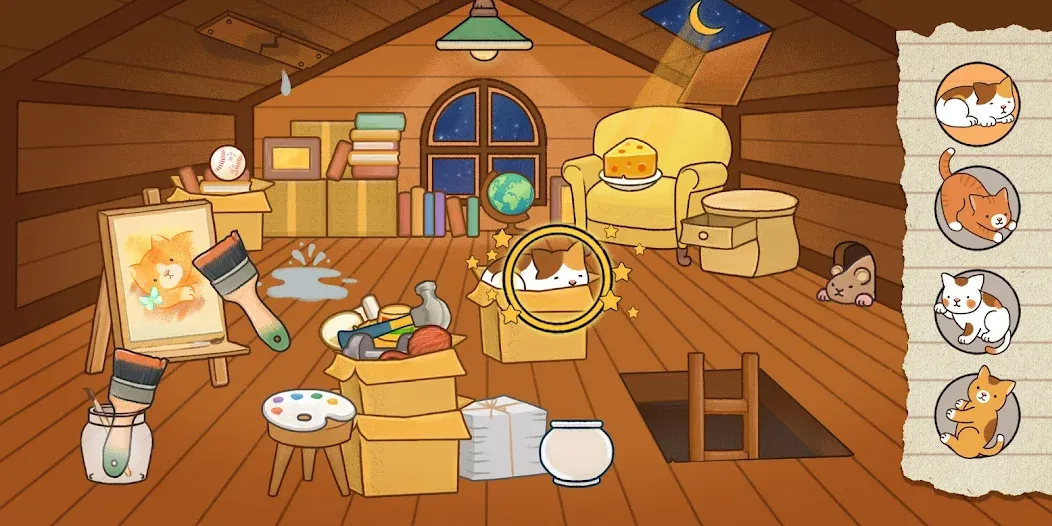 Find Hidden Cats—Detective Mio мод на Андроид: Все коты легко находятся — скриншот 1 Find Hidden Cats—Detective Mio мод на Андроид: Все коты легко находятся — скриншот 1