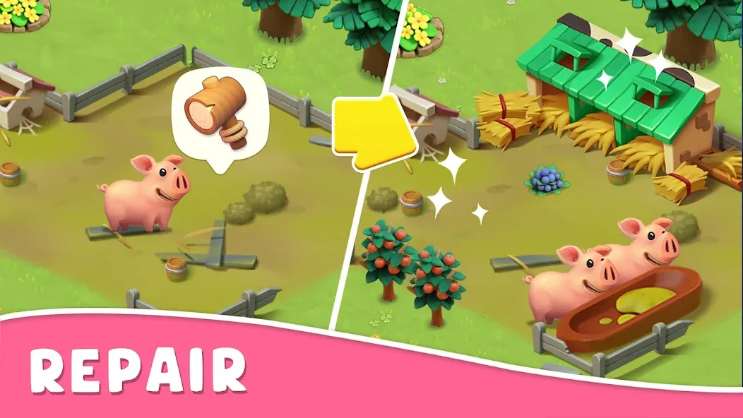 Скачать Coco Valley: Farm Adventure мод — Безлимитные монеты и ресурсы — скриншот 5