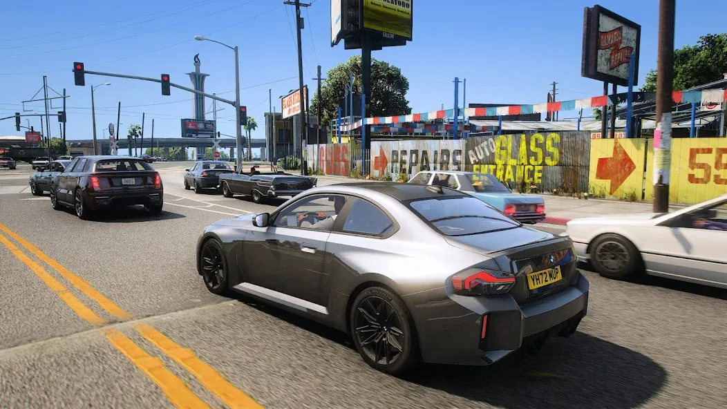 Car Driving City Racing Games — Безлимитные деньги и топливо, скачать мод APK — скриншот 2 Car Driving City Racing Games — Безлимитные деньги и топливо, скачать мод APK — скриншот 2