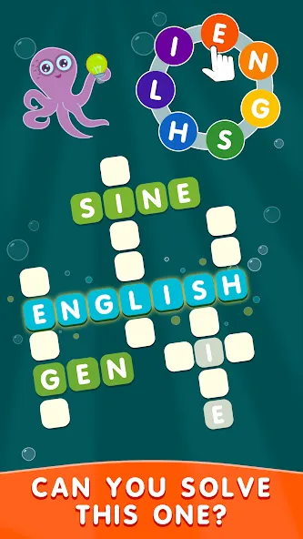 Crossword out of the words мод на Андроид: Безлимитные подсказки и открыты все уровни — скриншот 3