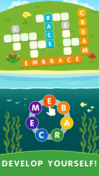 Crossword out of the words мод на Андроид: Безлимитные подсказки и открыты все уровни — скриншот 5
