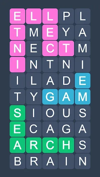 Скачать Word Search - Evolution Puzzle на Андроид с модом — Без рекламы и все уровни открыты — скриншот 1