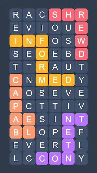 Скачать Word Search - Evolution Puzzle на Андроид с модом — Без рекламы и все уровни открыты — скриншот 2