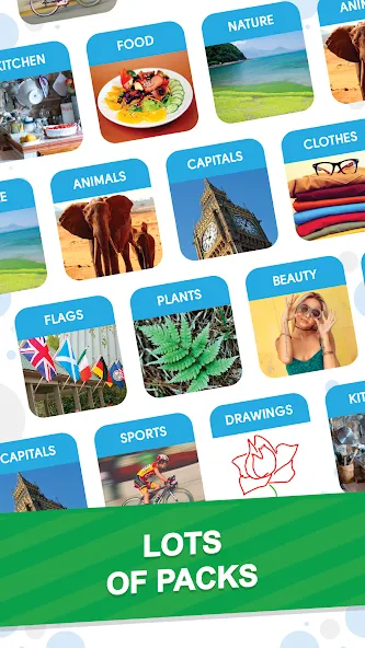 Мод 101 Pics: Photo Quiz — Открыты все уровни и подсказки, скачать APK — скриншот 3