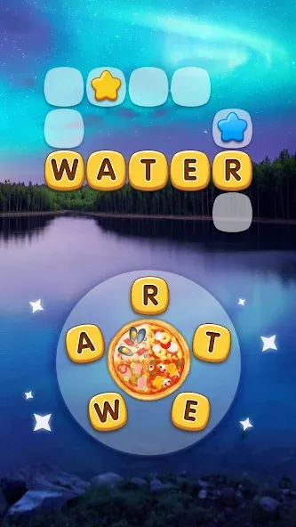 Word Pizza - Word Games на телефон — скачать мод: Безлимитные подсказки и монеты — скриншот 4 Word Pizza - Word Games на телефон — скачать мод: Безлимитные подсказки и монеты — скриншот 4