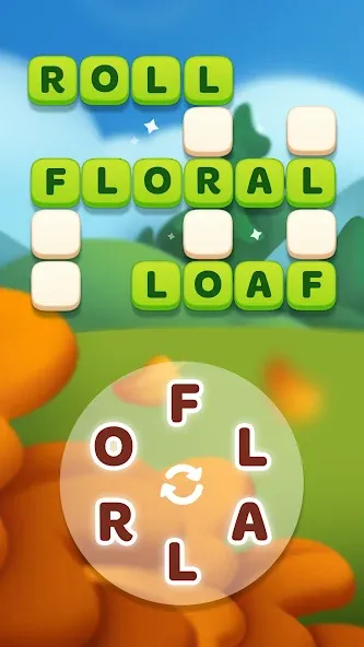 Скачать взлом Word Spells: Word Puzzle Game — Безлимитные подсказки и открыты все уровни — скриншот 1