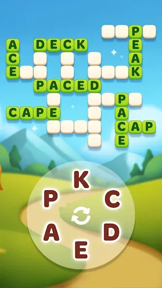 Скачать взлом Word Spells: Word Puzzle Game — Безлимитные подсказки и открыты все уровни — скриншот 3