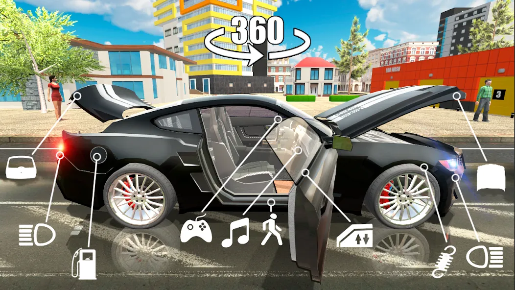 Car Simulator 2 взломанный APK — Безлимитные деньги и всё открыто — скриншот 1