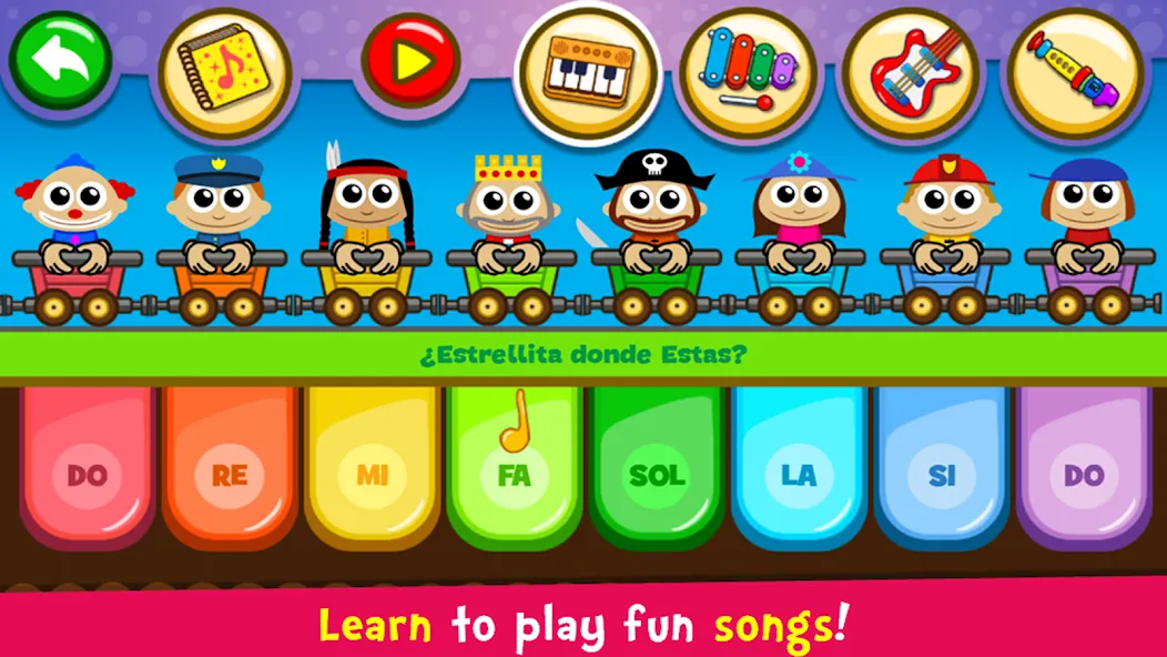 Piano Kids - Music & Songs на телефон — скачать мод: Все песни и инструменты открыты — скриншот 5
