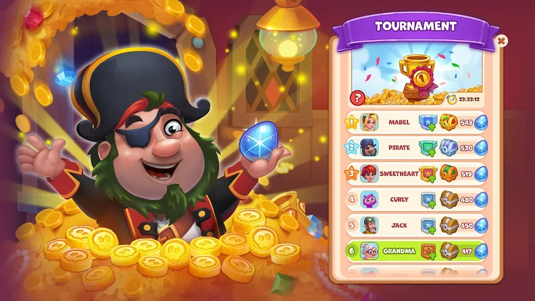 Скачать мод Pirate Treasures: Jewel & Gems — Безлимитные монеты и жизни — скриншот 2 Скачать мод Pirate Treasures: Jewel & Gems — Безлимитные монеты и жизни — скриншот 2