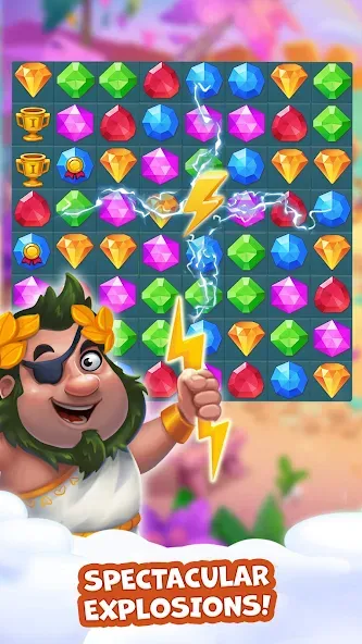 Скачать мод Pirate Treasures: Jewel & Gems — Безлимитные монеты и жизни — скриншот 3 Скачать мод Pirate Treasures: Jewel & Gems — Безлимитные монеты и жизни — скриншот 3