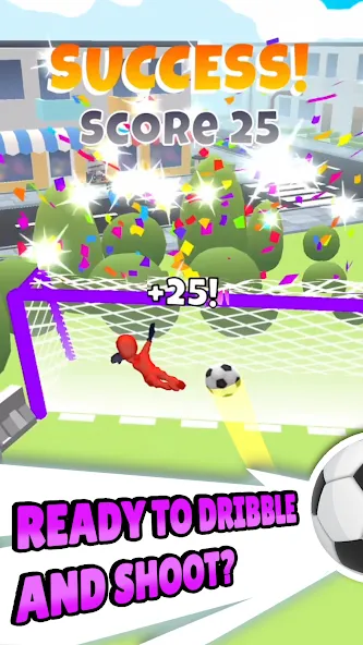 Crazy Kick! Fun Football game (Мод: Безлимитные деньги и все голы) — скачать на Андроид — скриншот 2 Crazy Kick! Fun Football game (Мод: Безлимитные деньги и все голы) — скачать на Андроид — скриншот 2