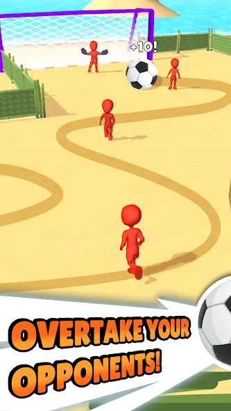Crazy Kick! Fun Football game (Мод: Безлимитные деньги и все голы) — скачать на Андроид — скриншот 3 Crazy Kick! Fun Football game (Мод: Безлимитные деньги и все голы) — скачать на Андроид — скриншот 3