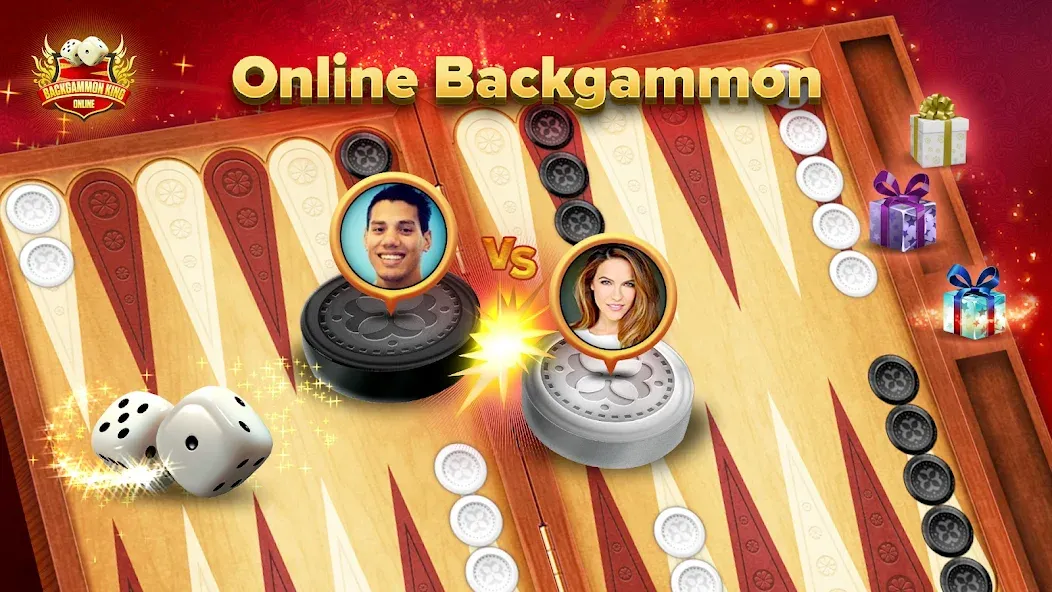 Backgammon King Online MOD APK: Безлимитные монеты и премиум открыт — скриншот 1