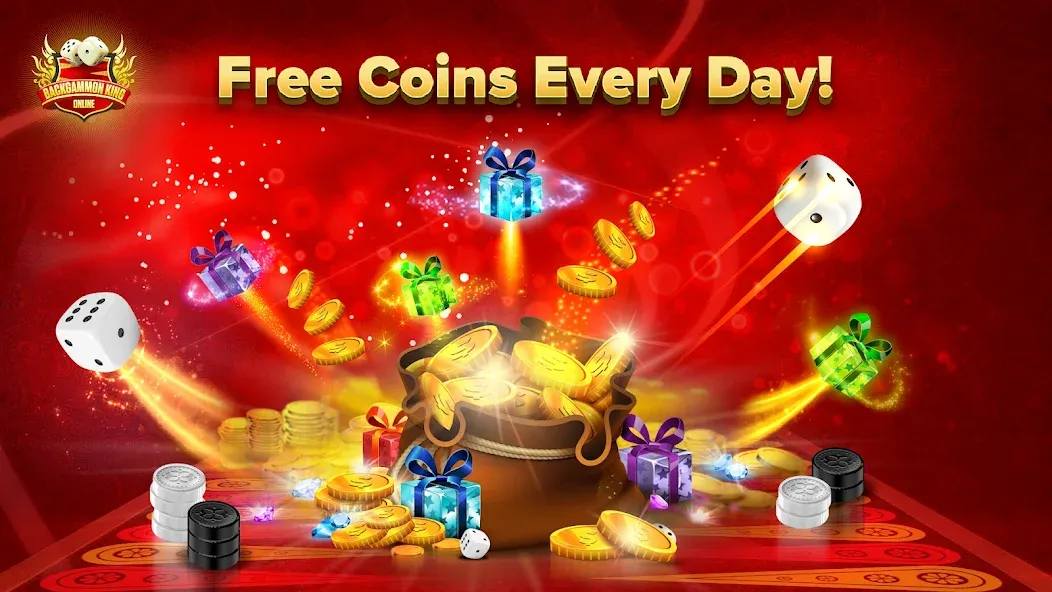 Backgammon King Online MOD APK: Безлимитные монеты и премиум открыт — скриншот 3
