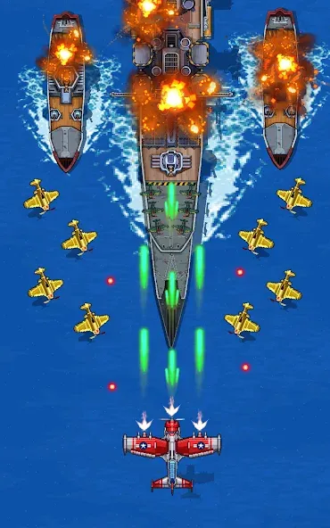 1945 Air Force: Airplane games взломанный APK — Безлимитные деньги и все самолёты — скриншот 1