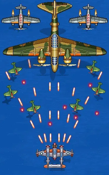 1945 Air Force: Airplane games взломанный APK — Безлимитные деньги и все самолёты — скриншот 3