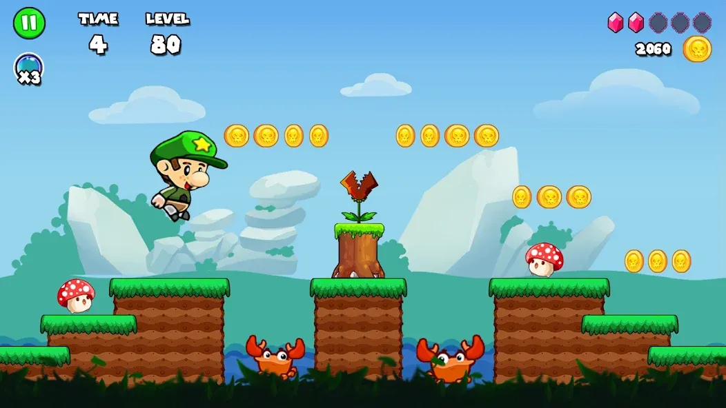 Мод Bob Run: Adventure run game — Бесконечные жизни и монеты, скачать APK — скриншот 1