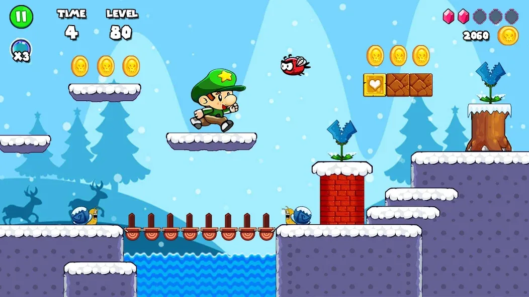 Мод Bob Run: Adventure run game — Бесконечные жизни и монеты, скачать APK — скриншот 3
