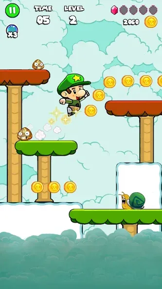 Мод Bob Run: Adventure run game — Бесконечные жизни и монеты, скачать APK — скриншот 5