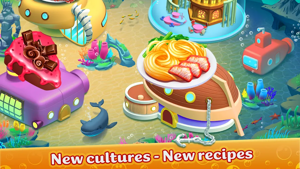 Скачать Cooking Aquarium - A Star Chef последней версии — Много денег и алмазов — скриншот 5