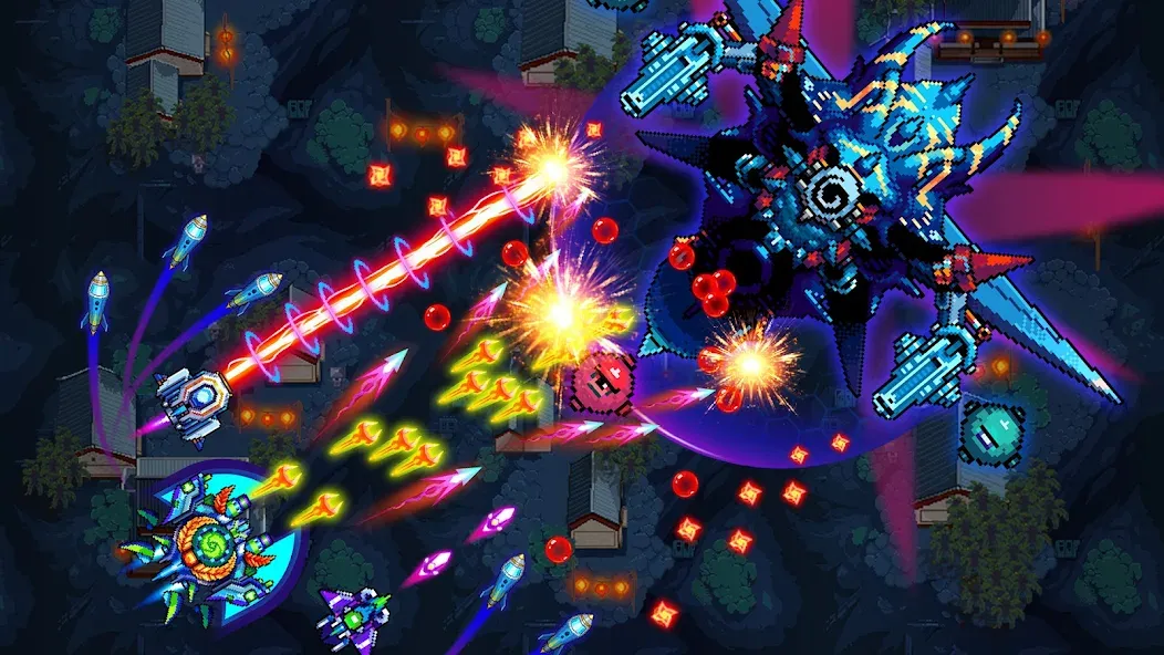 Скачать Galaxiga Arcade Shooting Game Mod APK — Безлимитные монеты и все корабли — скриншот 4 Скачать Galaxiga Arcade Shooting Game Mod APK — Безлимитные монеты и все корабли — скриншот 4