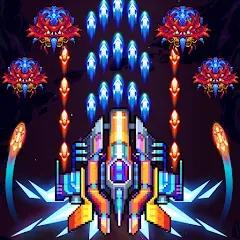 Скачать Galaxiga Arcade Shooting Game Mod APK — Безлимитные монеты и все корабли