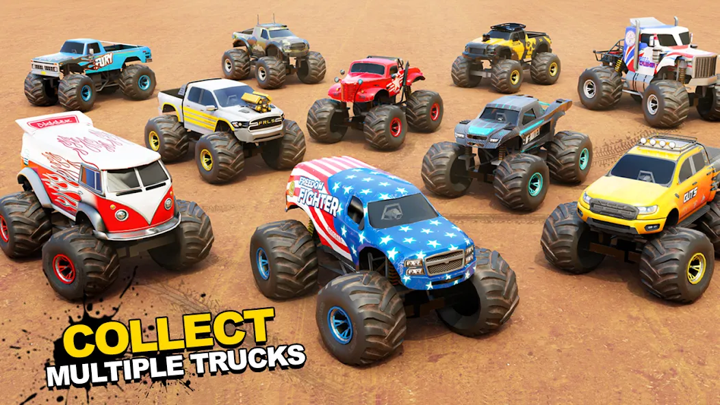 Fearless US Monster Truck Game взлом APK — Безлимитные деньги и все машины — скриншот 2 Fearless US Monster Truck Game взлом APK — Безлимитные деньги и все машины — скриншот 2