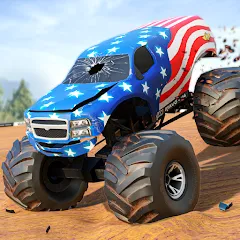 Fearless US Monster Truck Game взлом APK — Безлимитные деньги и все машины