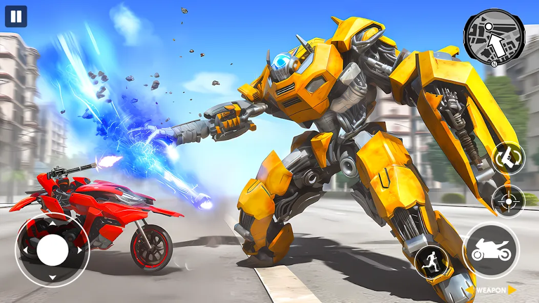 Real Robot Bike Transform Game — последняя версия с модом (Безлимитные деньги и все роботы) — скриншот 4 Real Robot Bike Transform Game — последняя версия с модом (Безлимитные деньги и все роботы) — скриншот 4