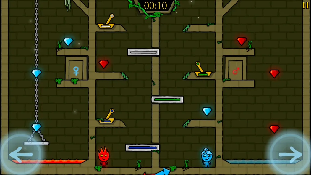 Мод Fireboy & Watergirl: Forest — Открыты все уровни и бессмертие, скачать APK — скриншот 2 Мод Fireboy & Watergirl: Forest — Открыты все уровни и бессмертие, скачать APK — скриншот 2