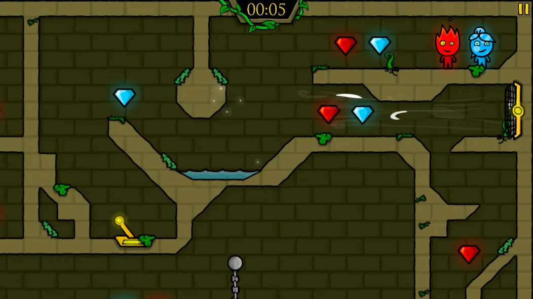 Мод Fireboy & Watergirl: Forest — Открыты все уровни и бессмертие, скачать APK — скриншот 5 Мод Fireboy & Watergirl: Forest — Открыты все уровни и бессмертие, скачать APK — скриншот 5