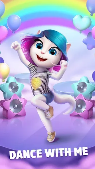 My Talking Angela MOD APK скачать на Андроид — Безлимитные монеты и алмазы — скриншот 1 My Talking Angela MOD APK скачать на Андроид — Безлимитные монеты и алмазы — скриншот 1