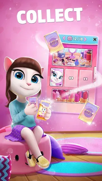 My Talking Angela MOD APK скачать на Андроид — Безлимитные монеты и алмазы — скриншот 5 My Talking Angela MOD APK скачать на Андроид — Безлимитные монеты и алмазы — скриншот 5