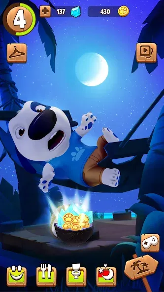 My Talking Hank взломанный APK — Безлимитные монеты и открыты все предметы — скриншот 2