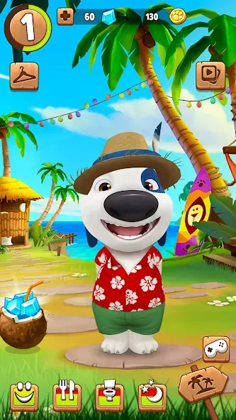 My Talking Hank взломанный APK — Безлимитные монеты и открыты все предметы — скриншот 3