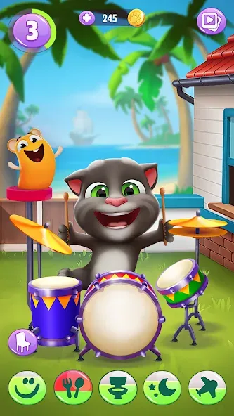 Скачать мод My Talking Tom 2 — Безлимитные монеты и алмазы — скриншот 1