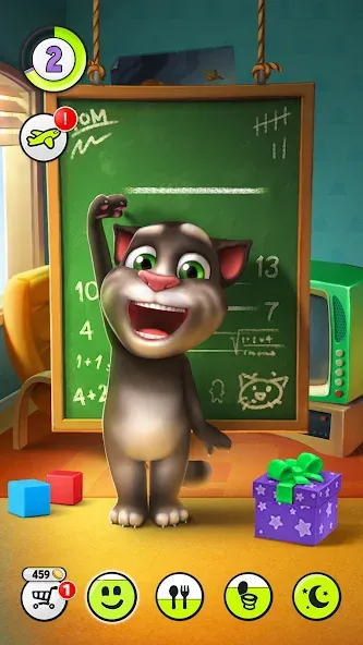 My Talking Tom бесплатно на Андроид — мод: Безлимитные деньги и одежда — скриншот 5