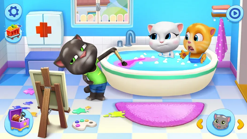 My Talking Tom Friends MOD APK скачать на Андроид — Безлимитные монеты и все персонажи — скриншот 1