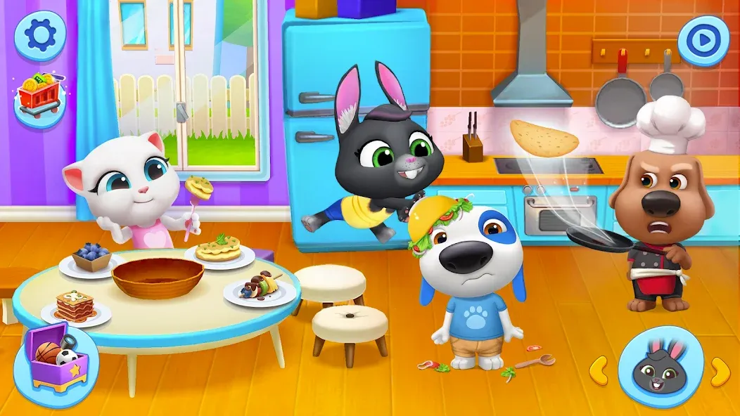 My Talking Tom Friends MOD APK скачать на Андроид — Безлимитные монеты и все персонажи — скриншот 5