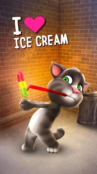 Talking Tom Cat — последняя версия с модом (Много денег и все предметы открыты) — скриншот 1 Talking Tom Cat — последняя версия с модом (Много денег и все предметы открыты) — скриншот 1