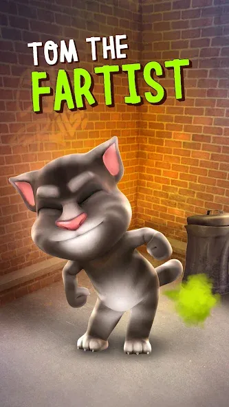 Talking Tom Cat — последняя версия с модом (Много денег и все предметы открыты) — скриншот 3 Talking Tom Cat — последняя версия с модом (Много денег и все предметы открыты) — скриншот 3