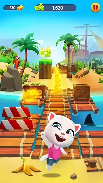 Talking Tom Gold Run — Безлимитные монеты и энергия, скачать мод APK — скриншот 2