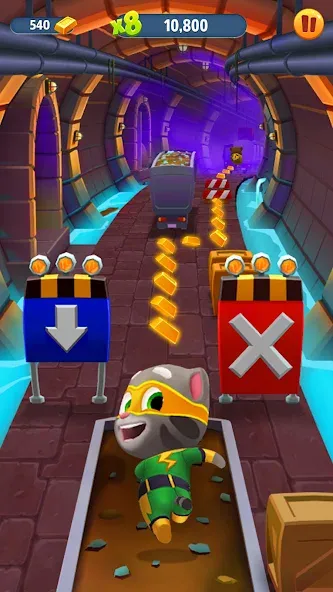 Talking Tom Gold Run — Безлимитные монеты и энергия, скачать мод APK — скриншот 4