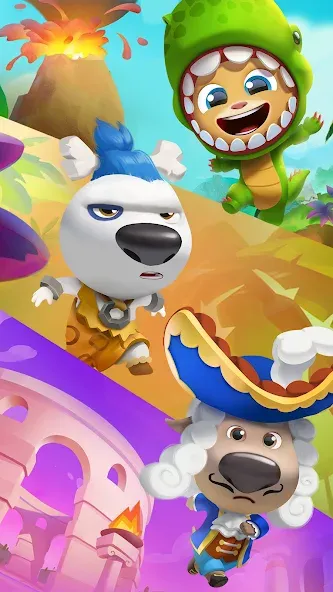 Скачать Talking Tom Time Rush мод — Безлимитные монеты и все персонажи — скриншот 5