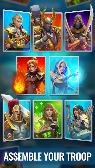 Raid & Rush - Heroes idle RPG (Мод: Безлимитные ресурсы и усиленные герои) — скачать на Андроид — скриншот 1 Raid & Rush - Heroes idle RPG (Мод: Безлимитные ресурсы и усиленные герои) — скачать на Андроид — скриншот 1